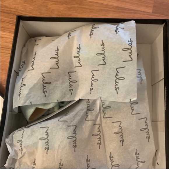 Lulu’s Chambray Espadrille Lace Up Platform Wedge Heels Size 6.5 New in Box - Picture 9 of 11